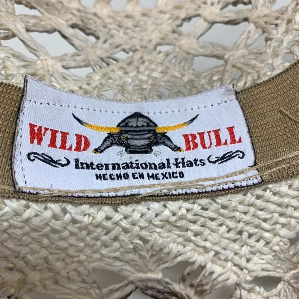 Wild Bull International Cowboy Cowgirl Hat Rodeo Rigid Straw Western Distressed